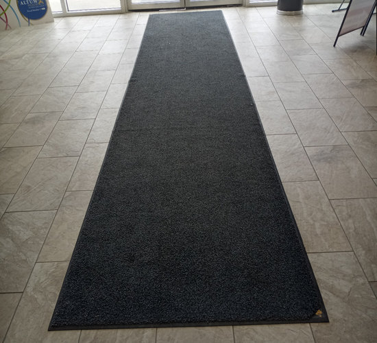 Long mat in residential area